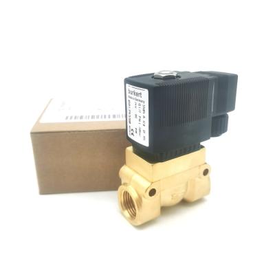 China electromagnetic valve BURKERT 00126198 6014 D Normally Open G1/8 2.0 Flow Hole DC24V 8W Brass Valve Body 32 * 32 0~10bar for sale