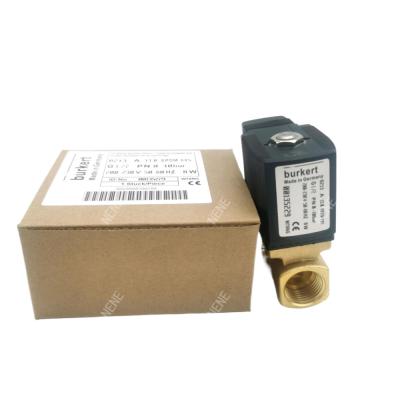 China 00126202 Burkert Solenoid Valve G1/8 2.5 Flow Hole AC24V 8W 6014 D Normally Open Brass Valve Body 32 * 32 0~6bar for sale