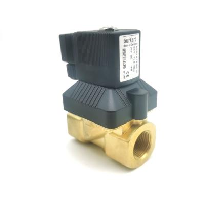 China Burkert Solenoid Valve 00125368 6014 C Direct Acting Bottom Plate Connection Normally Closed 2.0 Flow Hole AC24V 8W Brass Valve Body for sale