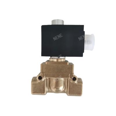 China burkert 00125383 6014 D Direct Acting Bottom Plate Connection Normally Open 2.0 Flow Hole AC220V 8W Brass Valve Body 0~10bar for sale