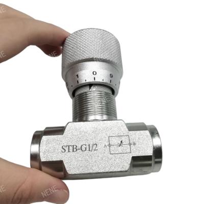 China STB-G1/4 Hydraulic Cylinder Motor Throttle Valve Speed Control Valve for sale