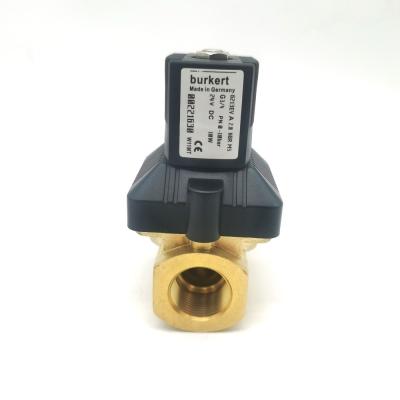 China Flange Type BURKERT 00134245 6013 Type Bottom Plate Connection Normally Closed Brass Valve Body 0~25bar for sale