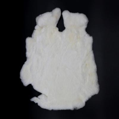 China Feel Warm/Luxury/Smooth/Eco-Friendly/Soft/High-end White Genuine Rabbit Fur Rabbit Skin 100% Rabbit Skin For Sale for sale