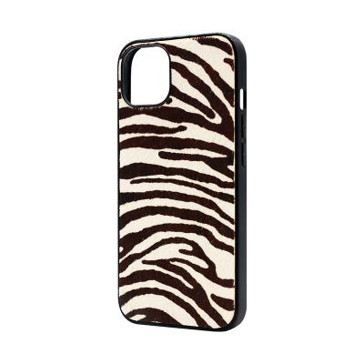 China Guangzhou cowhide shockproof genuine leather with hair on mobile phone shell for sale