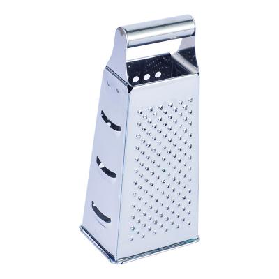 China CLASSIC Non-Slip Base Cheese Vegetable Ginger Grater 4/6-Sides Stainless Steel Kitchen Vegetable Grater for sale