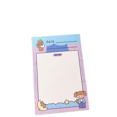 China Mini Factory Wholesale Ins Hand Small Account Book Note Sticker Student Cartoon Memo Notebook Protection for sale