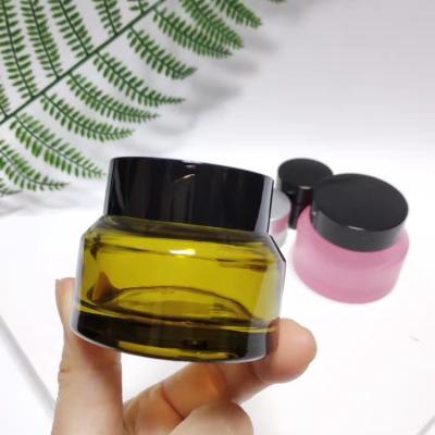 China Wholesale Personal Care Creams And Eyes Cream Empty Cosmetic Glass Jars And Bottles Face Scrub Containers for sale