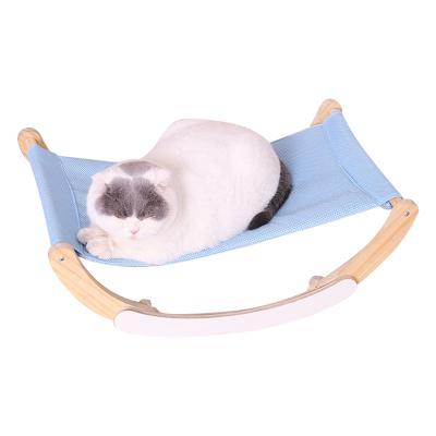 China New Design Breathable Wooden Hammock For Small Dog Cats Pet Shaker Lovely Hammock Bed for sale