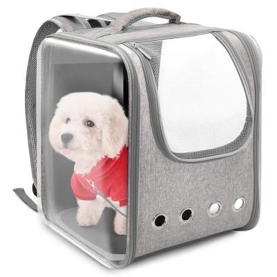 China Approved Stored Airline Pet Carrier Travel Bag Dog Backpack Pet Carrier Large Capacity Easy Assemble Foldable With Window for sale