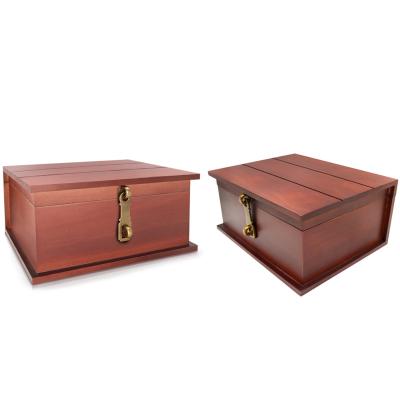 China Sustainable Classic Decorative Wooden Storage Box With Lid Top And Bamboo Wooden Boxes Customized Keepsake Box. for sale