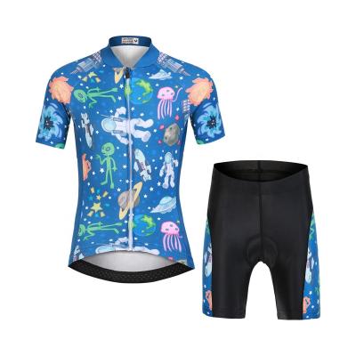 China ODM Breathable Hot Selling Cycling Shorts Sweatshirt Summer Tank Top Suit Cycling Kids Printing Bicycle Clothing for sale