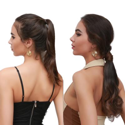 China 110g Multi Selective Synthetic 14 Inch Ponytail Hair Color OME OMD V-Tip V-Tip Ponytail Wig Drawstring Extended Ponytail for sale