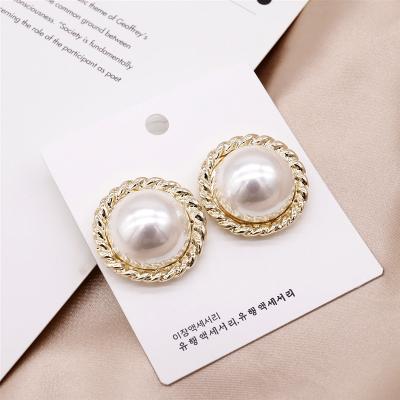 China CLASSIC Silver S925 Needle Pearl Earrings Office Worker Temperament Stud Earrings Women Accessories for sale