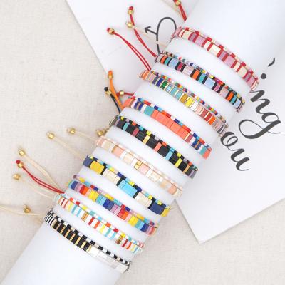 China High Quality Miyuki Tila Bohemia Wholesale Bohemia AMOR Valentine's Day Beads Bracelet for sale