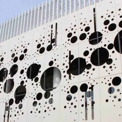 China Beautiful Etched Aluminum Cladding Panels Laser Cut Aluminum Wall Panels Punched Aluminum Solid Panels For Exterior Building Decoration for sale