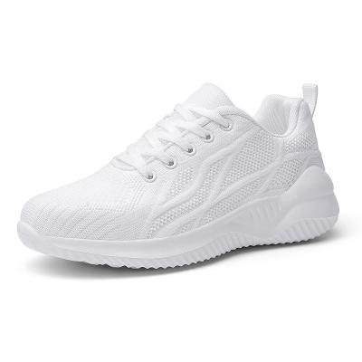 China EVA New Designs Comfortable Fly Knitted Mesh Sport Shoes Men Women Sneakers for sale