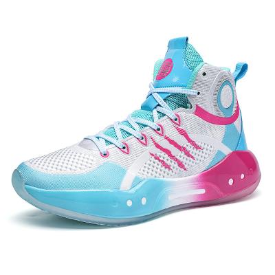 China Custom Baratas PU Sneaker Man Air Basketball Sports Shoes for sale