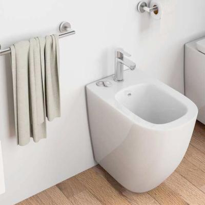 China Other Europeo ceramic woman sospesi bidet Chaozhou factory direct sale glossy white WC e toilet and bidet for sale