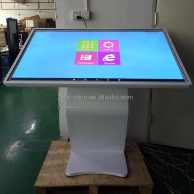 China Indoor 42 46 55 65 Inch Floor Standing LCD Advertising Display Totem Touch Screen Kiosk for sale