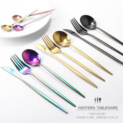 China Dinnerware Sustainable Reusable 18/8 Stainless Steel Dinnerware Plated Cutipol Cutlery Set for sale