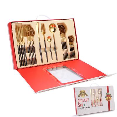 China High Quality Viable Silverware Cutipol Stainless Steel Tableware Plated Cutlery Set 24pcs Gift Cutlery Set for sale