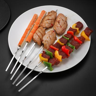 China DAOQI Easily Cleaned Stainless Steel BBQ Spits Stainless Steel BBQ Skewer Machine BBQ Sticks BBQ Rotisserie Skewer For Kebab for sale