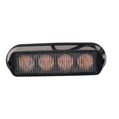 China Fashing Grill Mini Led Vehicle Surface Mount LED Truck Strobe Lights Mix Color 4pcs LED High Intensity 2 Years DC12V/24V 132*34*30mm for sale