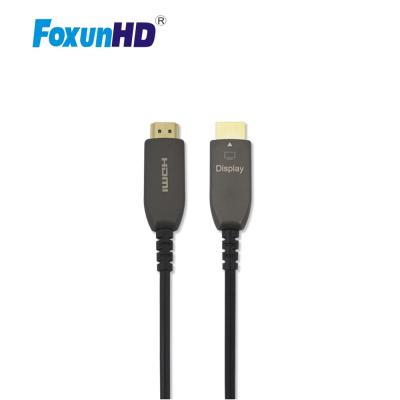 China Multimedia SX-EX62 4k 60hz 4 4 4 18Gbps fiber optic hdmi cable AOC HDMI audio video cables 100M black high speed cable 10m 20M 30M 60M 80M for sale