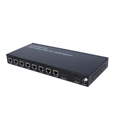 China 3D 8 Ports HDMI Cat5e/cat6-568B Video Distribution Amplifier 1X8 Splitter Support 1080P 3D HDMI UTP Splitter Supplement for sale