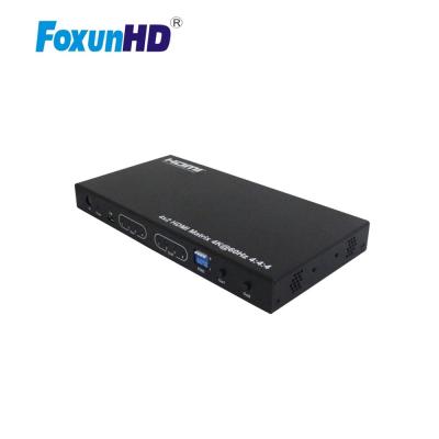 China 4 in 2 Foxun SX-MX13 4X2 HDR HDMI 2.0 Matrix support 4K60hz YUV cheap 4:4:4 control via button switch for sale