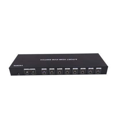 China 1080p HDMI +USB KVM switch 8 port using keyboard, mouse and monitor to control 4 host devices SX-KVM801 for sale