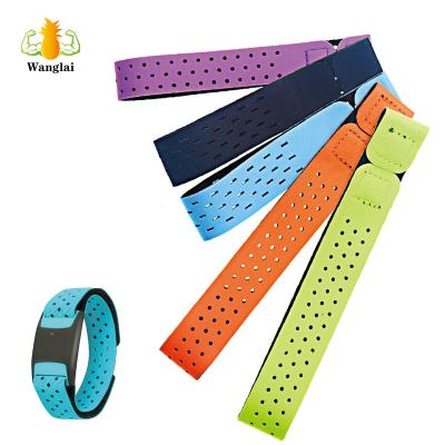 China Custom Heart Rate Wrist Strap Arm Strap Sports Logo Multi Size Optional Heart Rate Monitor Replacement Wrist Elasticity Strap for sale