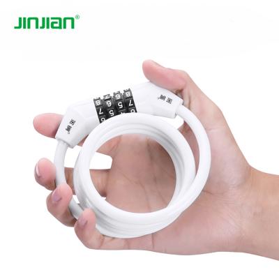 China Hot Selling Jinjian Safety Tops Durable Bike Accessories Small Bike Easy Carry Lock For Kids Bike And Helmet for sale