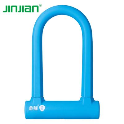 China Durable High Security Anti Theft Resistant Bicycle U Lock With 2 Keys High Security Durable Steel Bike U Lock for sale