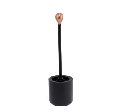 China New Viable Toilet Brush Holder Powder Coating Toilet Cleaning Brush for sale