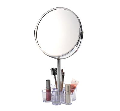 China New magnifying cosmetic mirror with stand table makeup mirror for sale