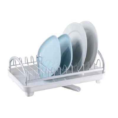 China Household Sustainable Kitchen Dish Rack Aluminum Dish Drainer for sale