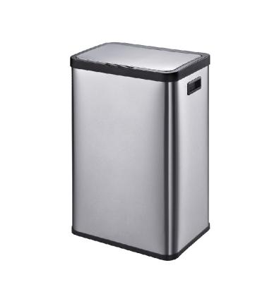 China New Sustainable Stainless Steel Indoor Sensor Bin 60L Single Sensor Smart Trash Can for sale