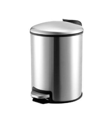 China Sustainable High Quality Household 5L Stainless Steel Pedal Trash Can Waste Bin for sale