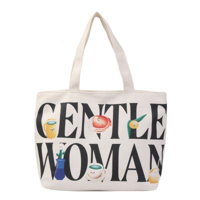 China Others Designer Premium Printing Canvas Traveler Shoulder Bag Women Tote Bag for sale