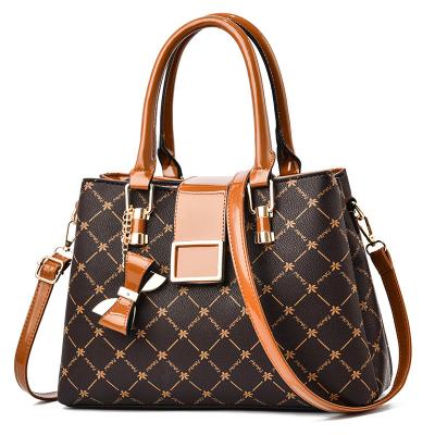 China Fashion Wholesale Designer Tote Handbag High Quality PU Leather Top-Handle Cross - Body Bags For Women Ladies Tote for sale