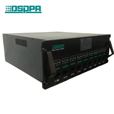 China IP Project Equipment High Power 8 Channels Class-D Power Amplifier Digital Power Amplifier 8x60W 8x120W 8x250W for sale