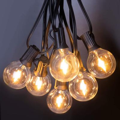 China G40 Series Lamp String 100Ft Globe G40 String Lights with Bulbs, Outdoor Market Lights for Indoor/Outdoor Commercial Decor for sale