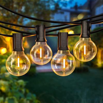 China G40 Series Lamp String 25FT 50FT 100FT Globe G40 LED Ferry String Lights for Outdoor Wedding Party Patio Garden Decor Use Christmas Bulbs Light for sale