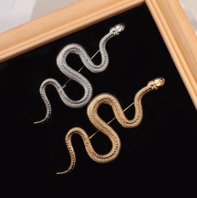 China Fashion Animal Brooch Women's Hot Vintage Snake Banquet Jewelry Creative Men's Suit Collar Pins Clothing Accessories for sale