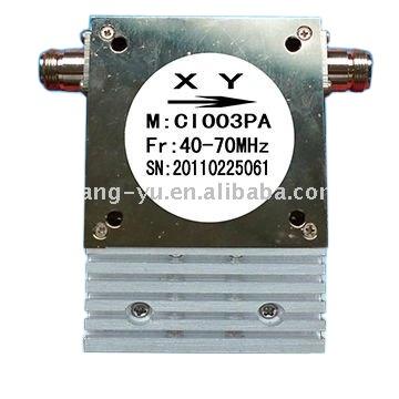 China Connector Type Passive Coaxial Isolators 100W 40-70MHz Isolators Of Communication for sale