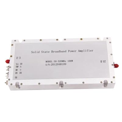 China valc 30-520mhz 100w temp swr ground vdd ground rf vhf gsm power amplifier solid state wideband power amplifier for sale