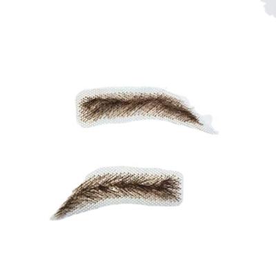 China Natural Magic Hair Fake Eyebrows Dangle Makeup Lace Eyebrow Wigs for sale