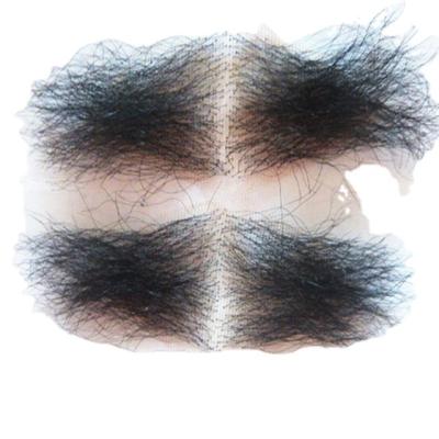 China Beautiful 100% Body Hair Armpit Hair Regular Wave Lace Core Human Hair For Women for sale