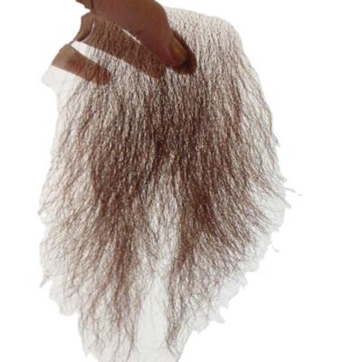 China Beautiful 100% Pubic Wave Hair Regular Handmade Sheer Lace Base Fake Hair for sale